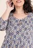 Picture of CURVY GIRL V NECK PRINTED SHIRT